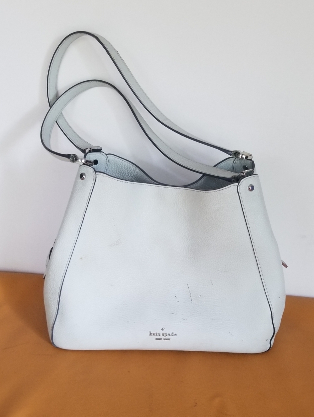 Kate Spade Pale Blue/White Purse